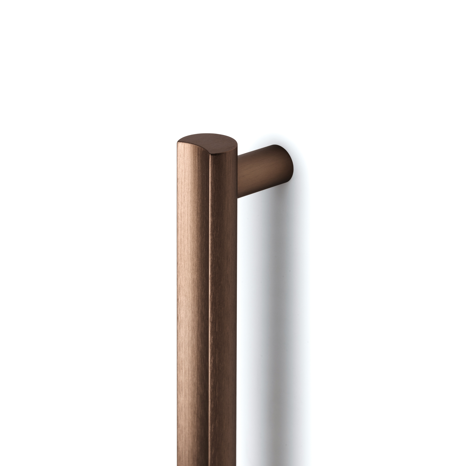 Deurgreep dubbel MOON BIG BA528-1056 L1096 aluminium geborsteld brons